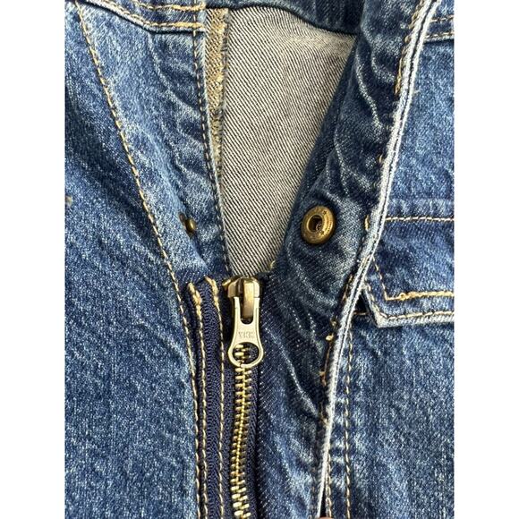 UNIVERSAL THREAD Jumpsuit Womens Size 6 Blue Denim Long Sleeve Pockets Collared - Picture 7 of 16